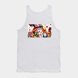 Mad Hatter kisses Alice Tank Top